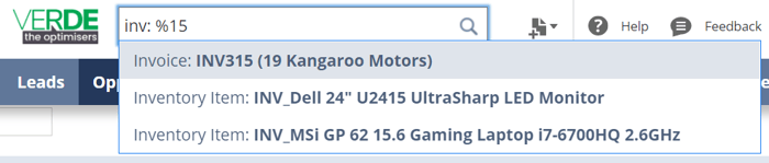 Run a wildcard search in NetSuite Global Search