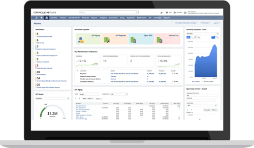 NetSuite Accounting Dashboard